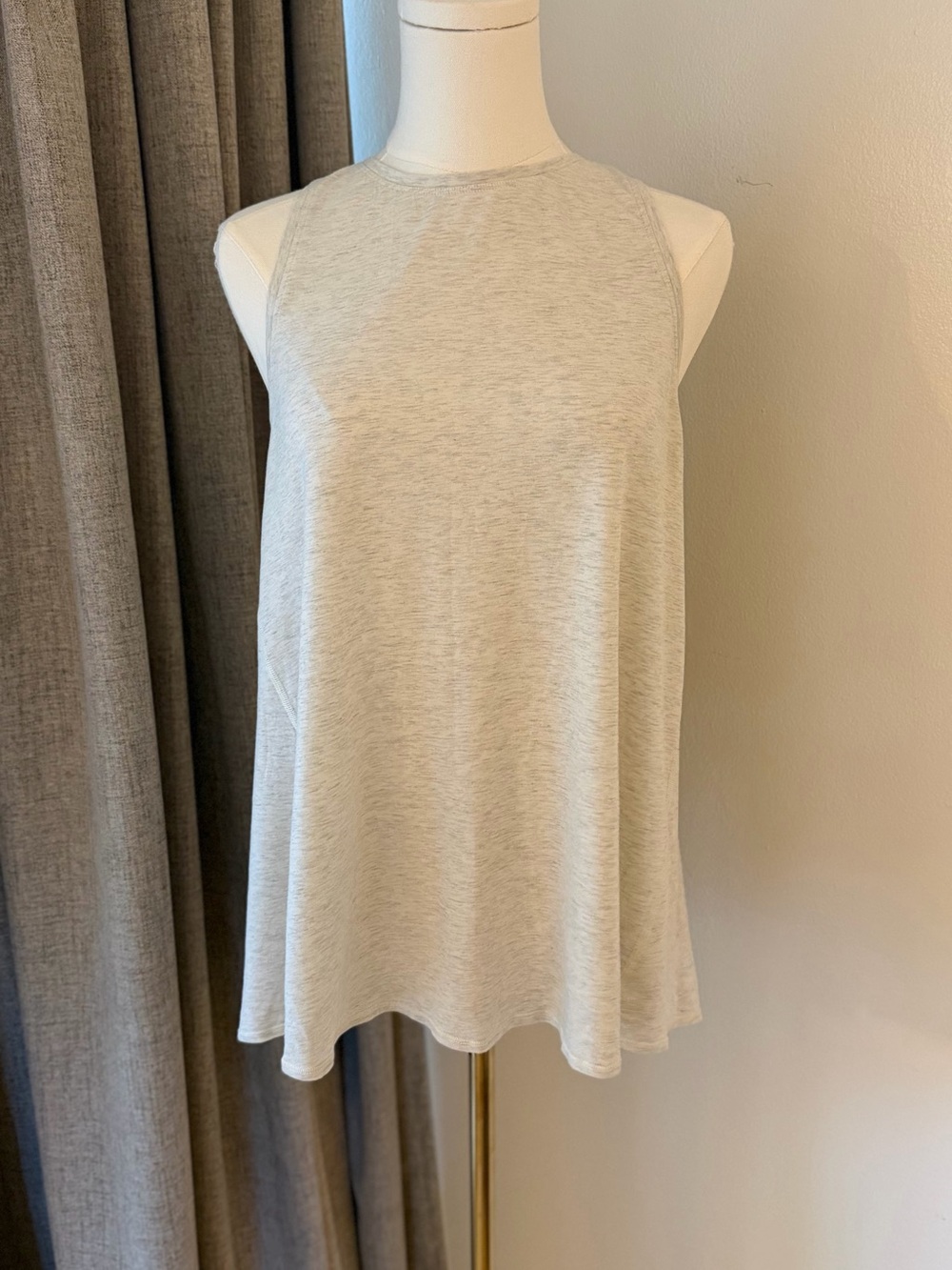 Lululemon Sleeveless Light Gray Swing Tank Top